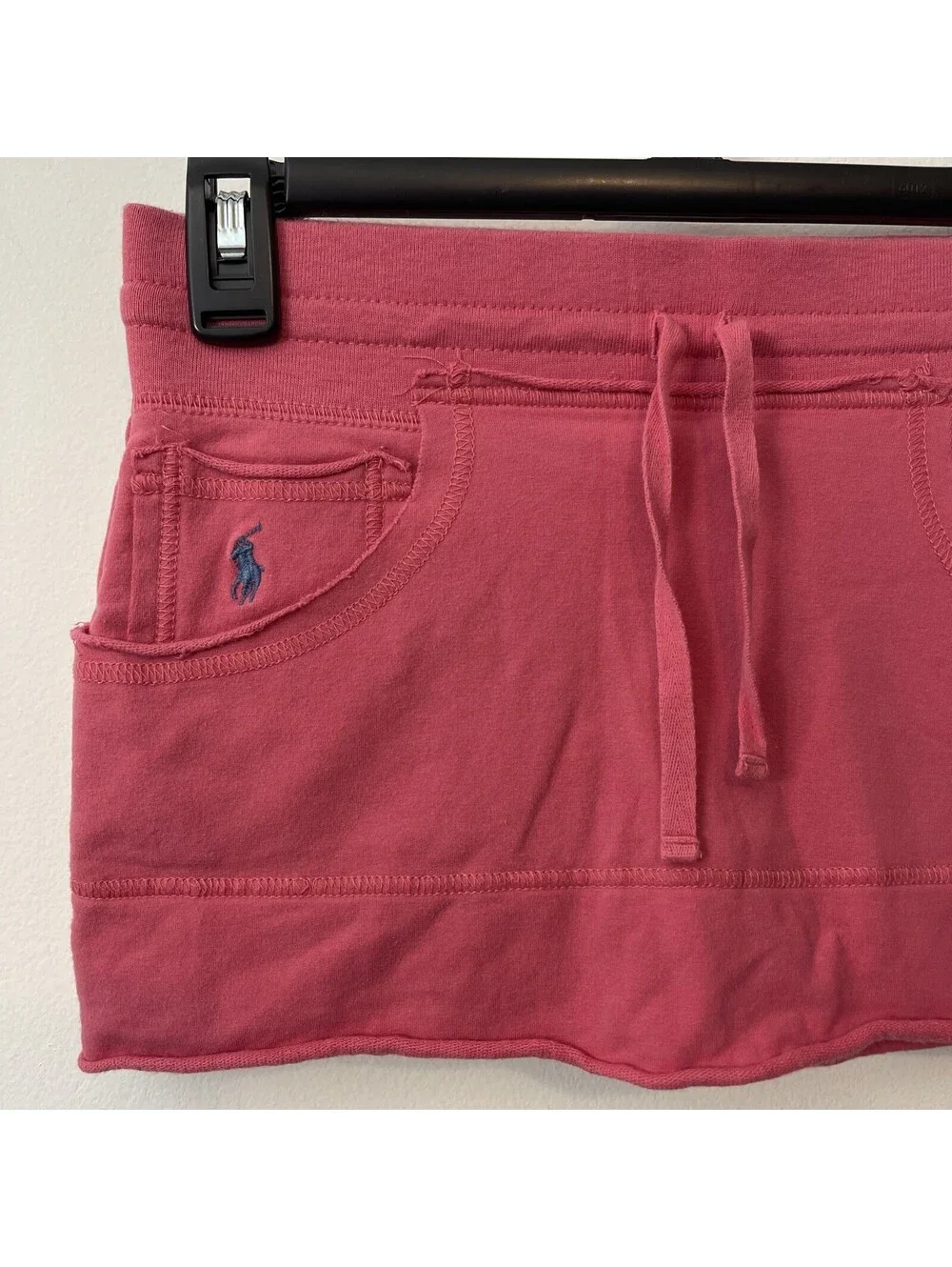 Ralph Lauren Girls Medium Pink Cotton-Blend Pull-On Cutoff Stretchy Skort! A5735